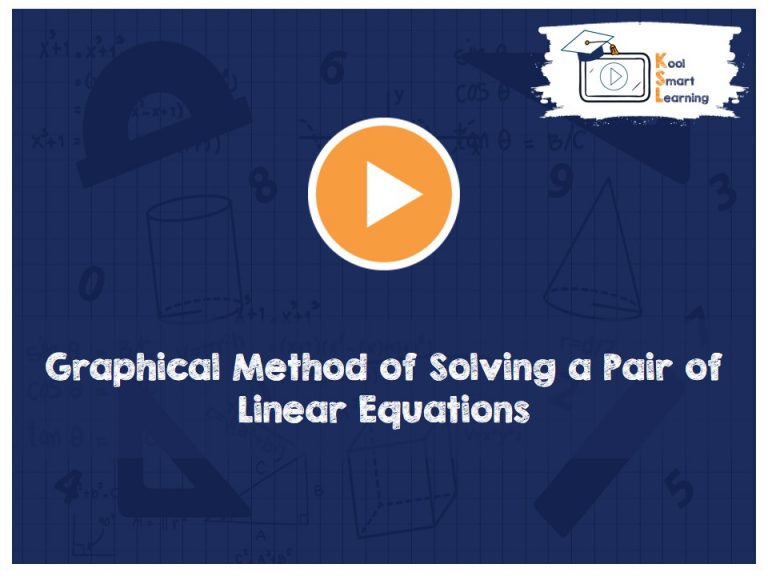 Graphical Method of Solving a Pair of Linear Equations - KoolSmartLearning